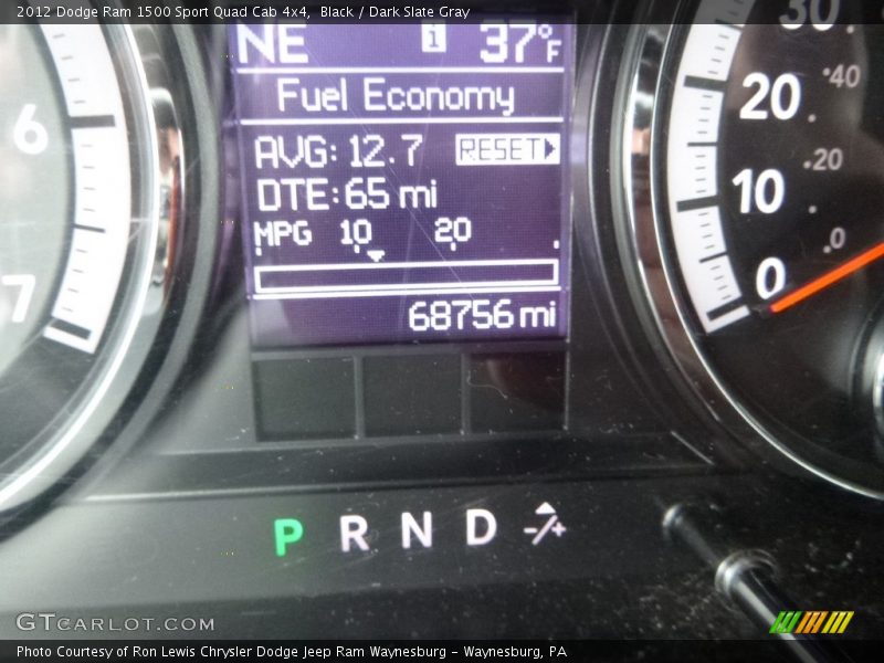 Black / Dark Slate Gray 2012 Dodge Ram 1500 Sport Quad Cab 4x4