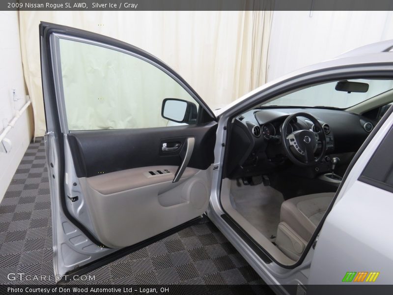 Silver Ice / Gray 2009 Nissan Rogue SL AWD