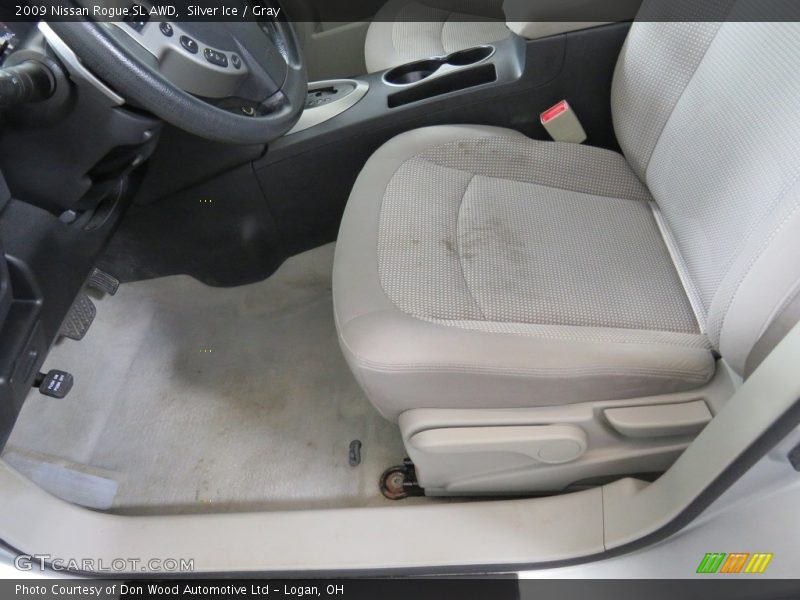 Silver Ice / Gray 2009 Nissan Rogue SL AWD