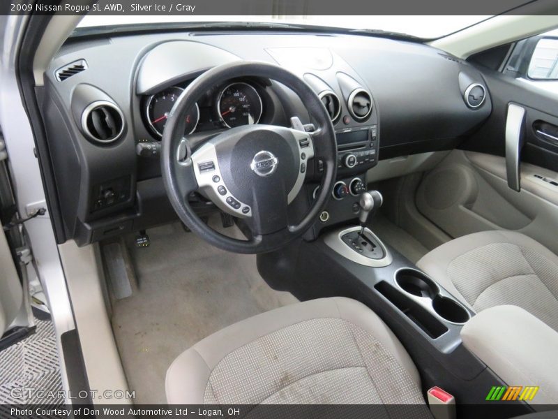 Silver Ice / Gray 2009 Nissan Rogue SL AWD