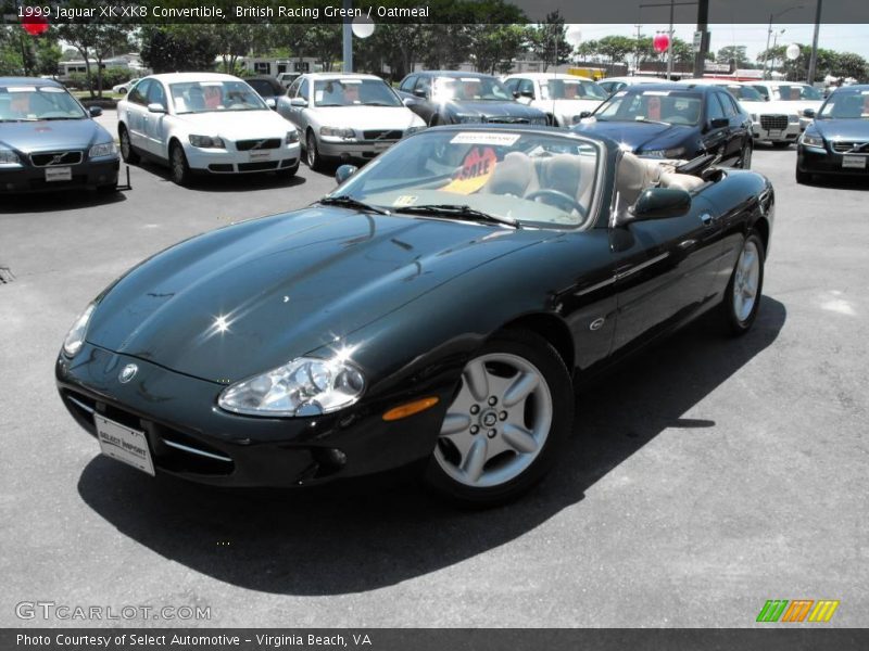 British Racing Green / Oatmeal 1999 Jaguar XK XK8 Convertible