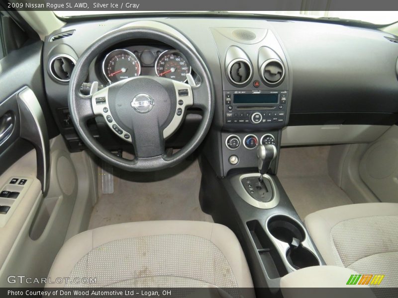 Silver Ice / Gray 2009 Nissan Rogue SL AWD