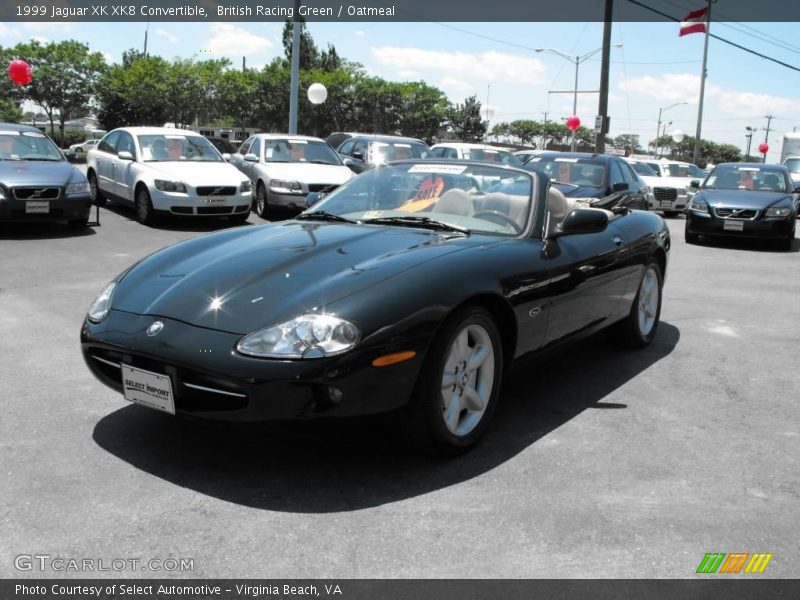 British Racing Green / Oatmeal 1999 Jaguar XK XK8 Convertible