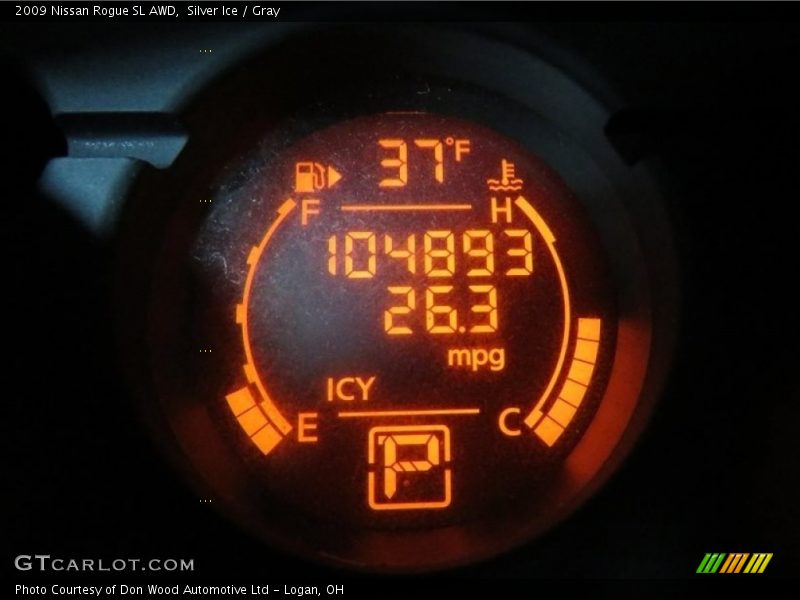 Silver Ice / Gray 2009 Nissan Rogue SL AWD