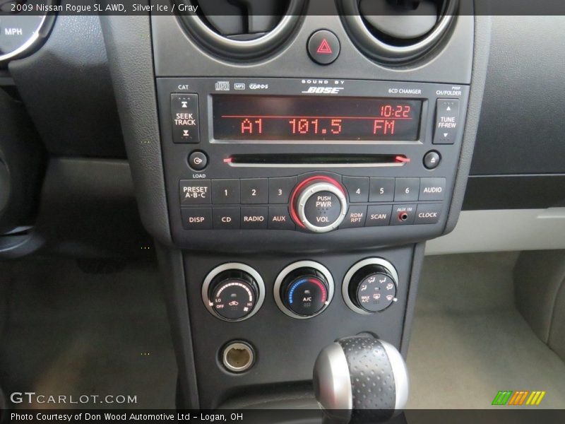 Silver Ice / Gray 2009 Nissan Rogue SL AWD