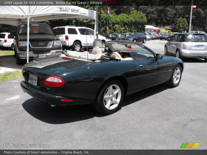 British Racing Green / Oatmeal 1999 Jaguar XK XK8 Convertible