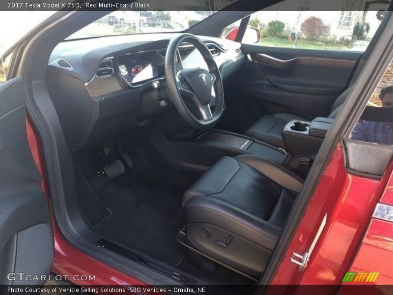 Red Multi-Coat / Black 2017 Tesla Model X 75D