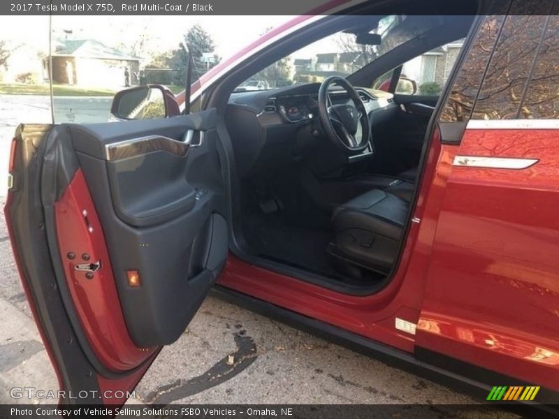 Red Multi-Coat / Black 2017 Tesla Model X 75D