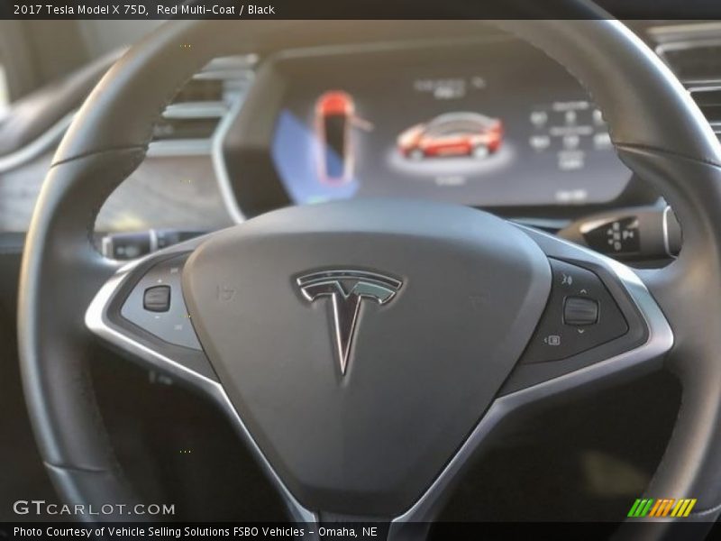 Red Multi-Coat / Black 2017 Tesla Model X 75D