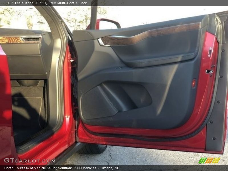 Red Multi-Coat / Black 2017 Tesla Model X 75D