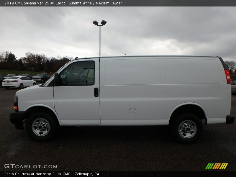 Summit White / Medium Pewter 2019 GMC Savana Van 2500 Cargo