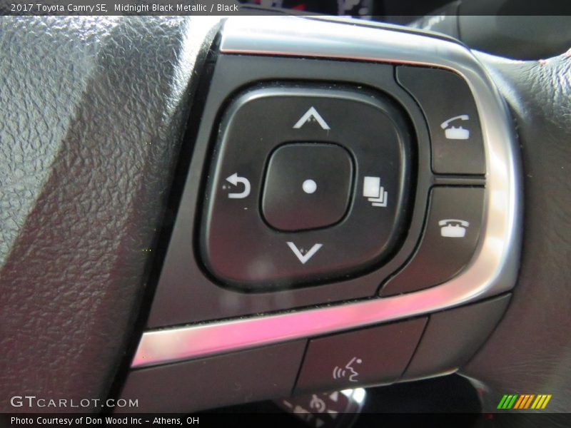Midnight Black Metallic / Black 2017 Toyota Camry SE