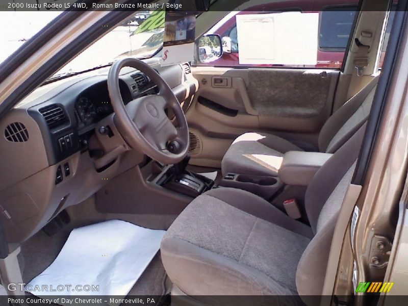 Roman Bronze Metallic / Beige 2000 Isuzu Rodeo LS 4WD