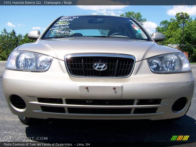 Champagne / Beige 2001 Hyundai Elantra GLS