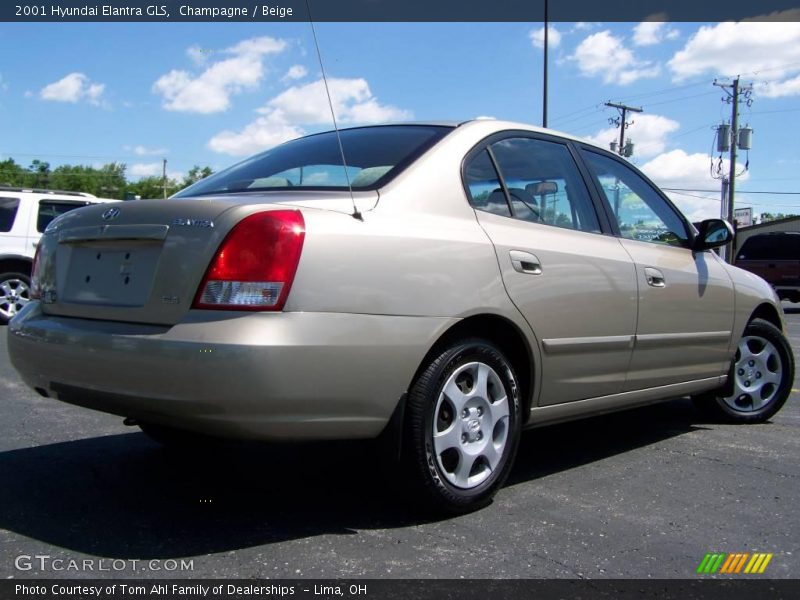 Champagne / Beige 2001 Hyundai Elantra GLS