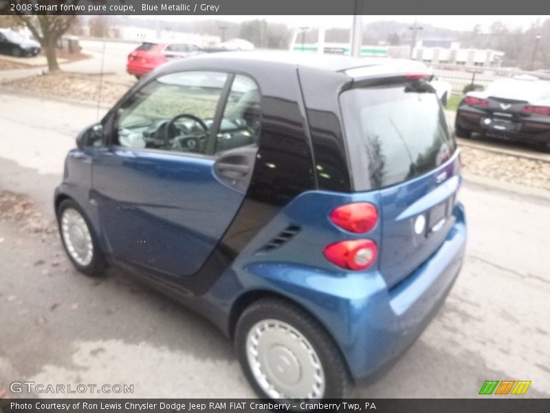 Blue Metallic / Grey 2008 Smart fortwo pure coupe