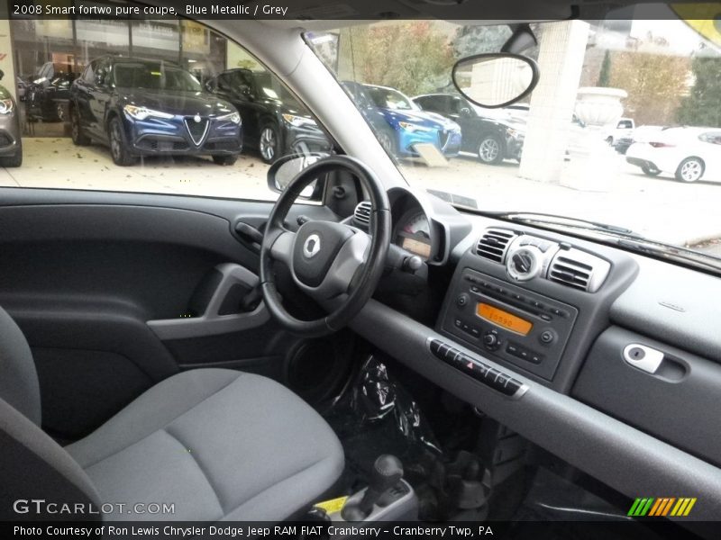Blue Metallic / Grey 2008 Smart fortwo pure coupe