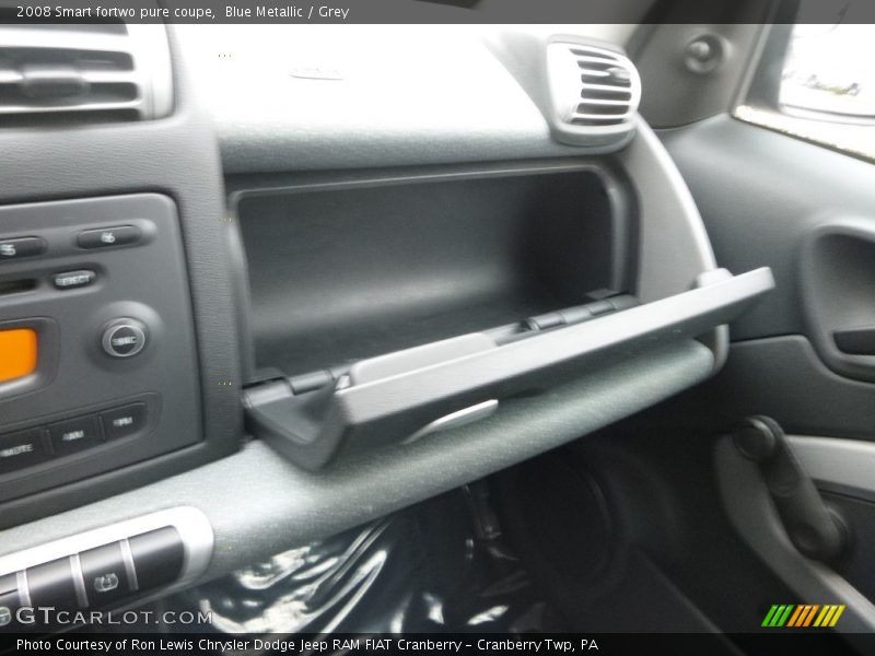 Blue Metallic / Grey 2008 Smart fortwo pure coupe