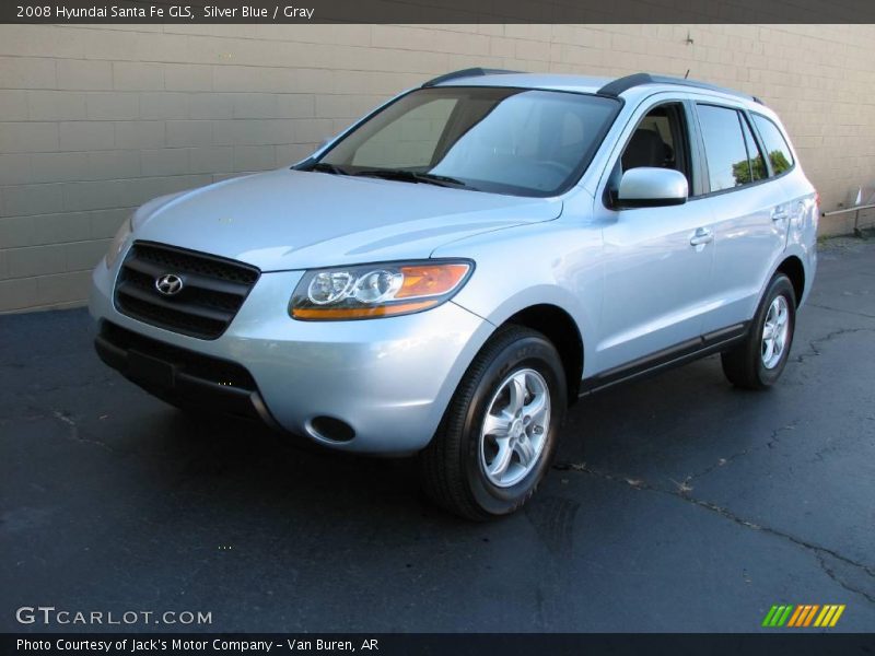 Silver Blue / Gray 2008 Hyundai Santa Fe GLS
