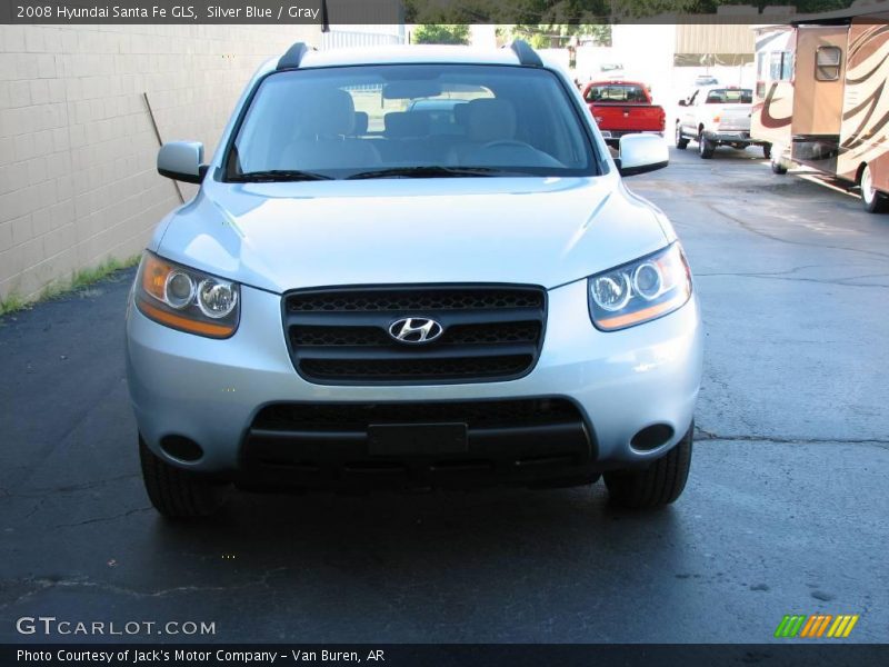 Silver Blue / Gray 2008 Hyundai Santa Fe GLS
