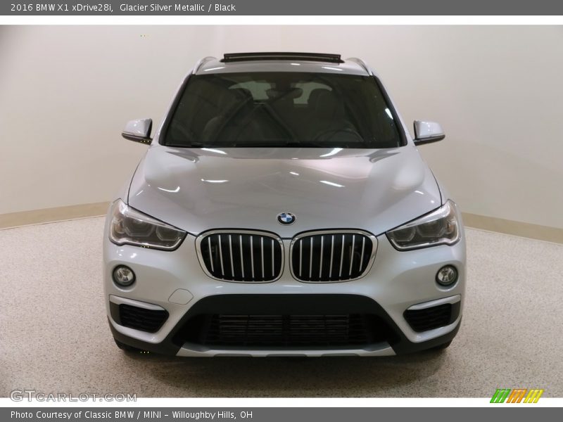 Glacier Silver Metallic / Black 2016 BMW X1 xDrive28i