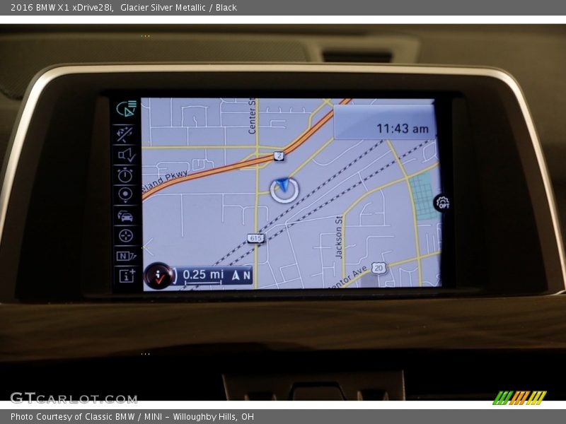 Glacier Silver Metallic / Black 2016 BMW X1 xDrive28i