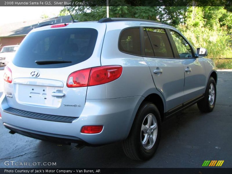 Silver Blue / Gray 2008 Hyundai Santa Fe GLS