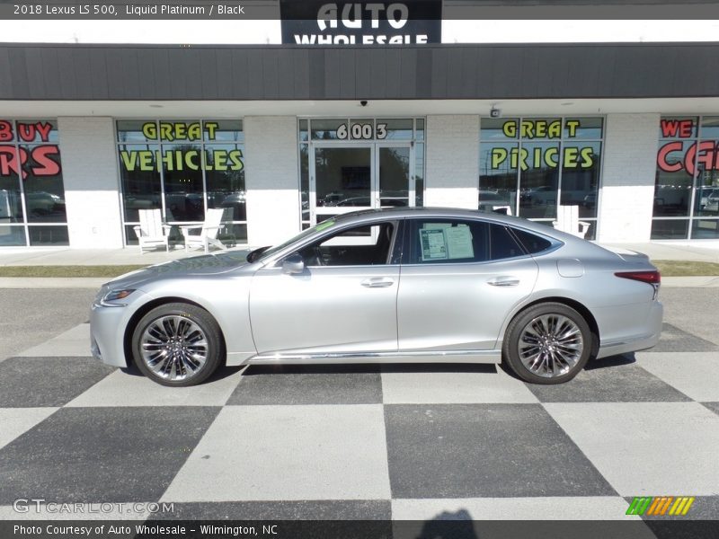 Liquid Platinum / Black 2018 Lexus LS 500