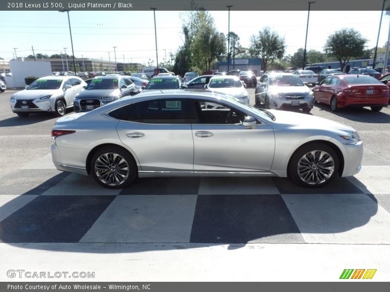Liquid Platinum / Black 2018 Lexus LS 500