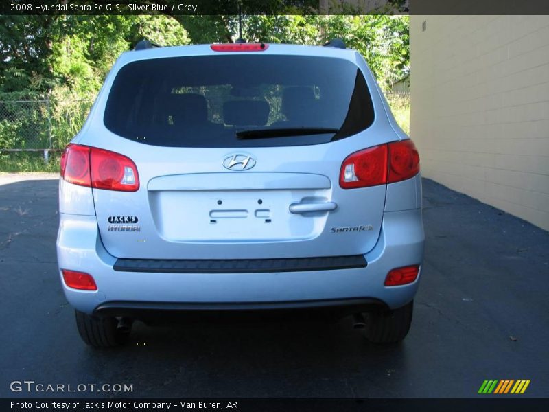 Silver Blue / Gray 2008 Hyundai Santa Fe GLS