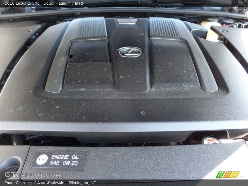 Liquid Platinum / Black 2018 Lexus LS 500