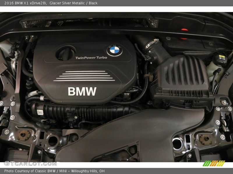 Glacier Silver Metallic / Black 2016 BMW X1 xDrive28i