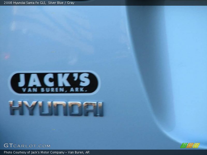 Silver Blue / Gray 2008 Hyundai Santa Fe GLS