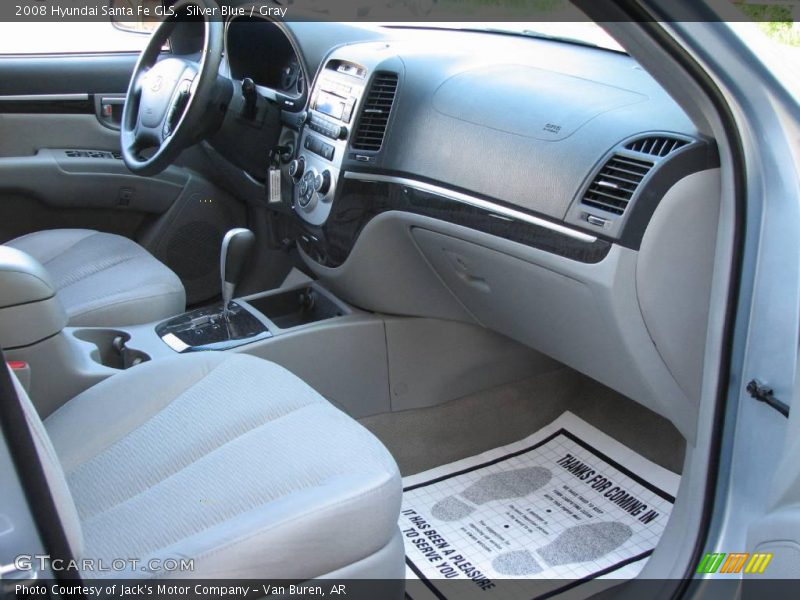 Silver Blue / Gray 2008 Hyundai Santa Fe GLS