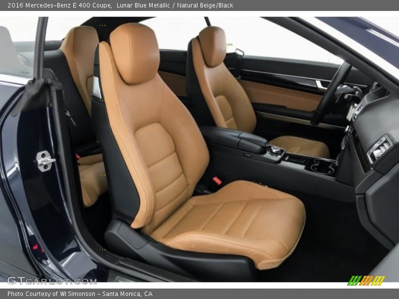 Lunar Blue Metallic / Natural Beige/Black 2016 Mercedes-Benz E 400 Coupe
