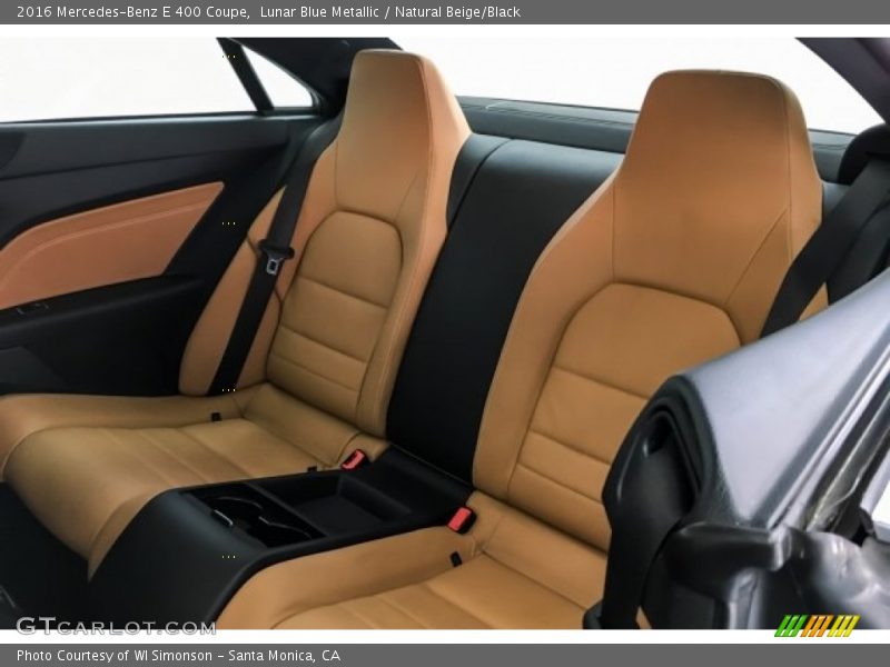 Lunar Blue Metallic / Natural Beige/Black 2016 Mercedes-Benz E 400 Coupe