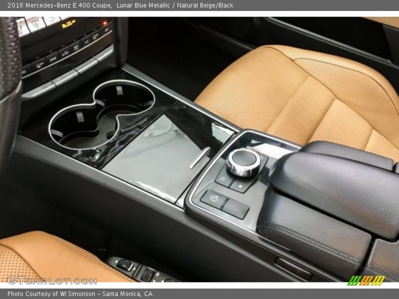 Lunar Blue Metallic / Natural Beige/Black 2016 Mercedes-Benz E 400 Coupe
