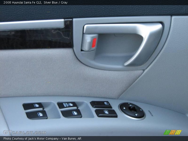 Silver Blue / Gray 2008 Hyundai Santa Fe GLS