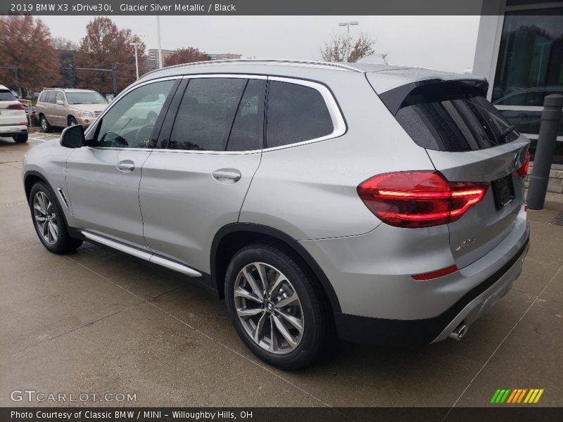 Glacier Silver Metallic / Black 2019 BMW X3 xDrive30i