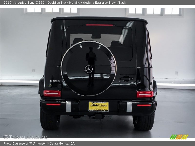 Obsidian Black Metallic / designo Espresso Brown/Black 2019 Mercedes-Benz G 550