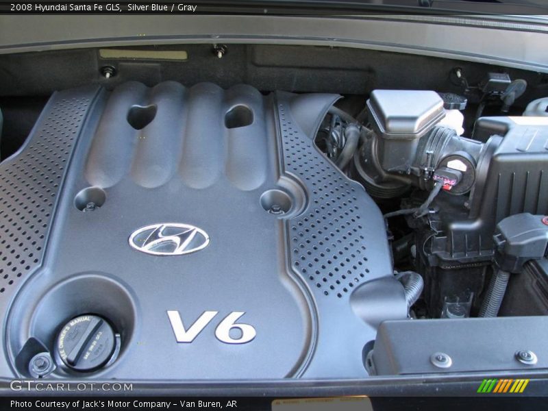 Silver Blue / Gray 2008 Hyundai Santa Fe GLS