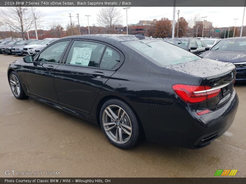 Black Sapphire Metallic / Black 2019 BMW 7 Series 740i xDrive Sedan