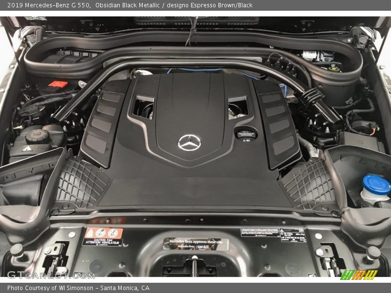 Obsidian Black Metallic / designo Espresso Brown/Black 2019 Mercedes-Benz G 550