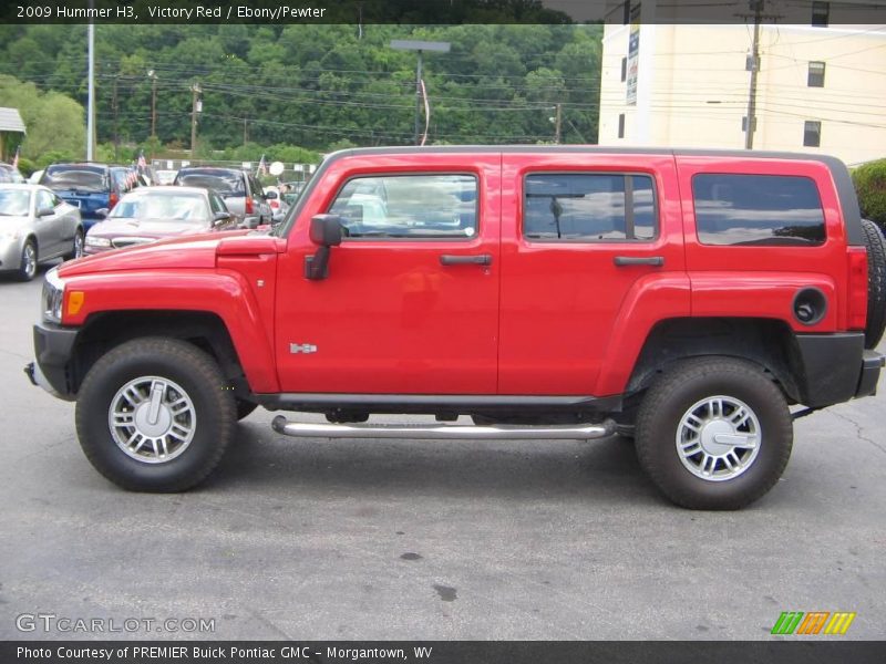 Victory Red / Ebony/Pewter 2009 Hummer H3