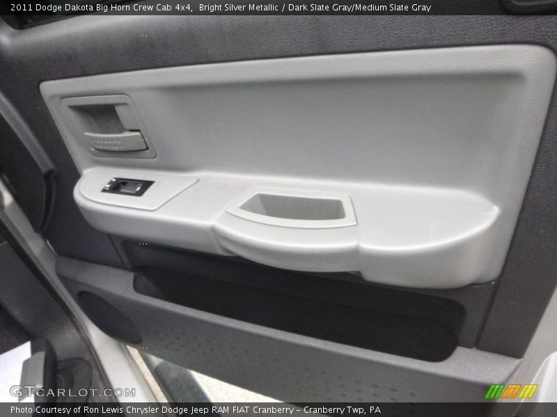 Bright Silver Metallic / Dark Slate Gray/Medium Slate Gray 2011 Dodge Dakota Big Horn Crew Cab 4x4