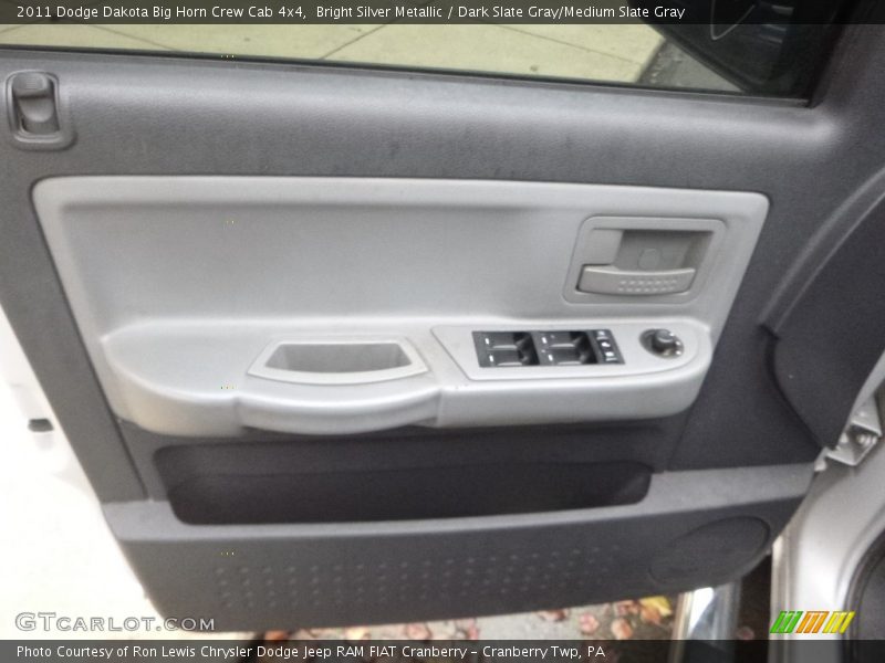 Bright Silver Metallic / Dark Slate Gray/Medium Slate Gray 2011 Dodge Dakota Big Horn Crew Cab 4x4