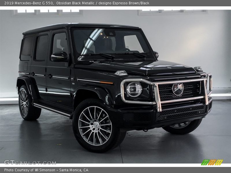 Obsidian Black Metallic / designo Espresso Brown/Black 2019 Mercedes-Benz G 550