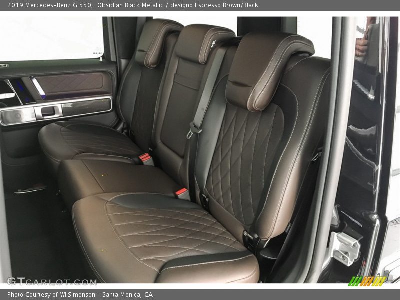 Obsidian Black Metallic / designo Espresso Brown/Black 2019 Mercedes-Benz G 550