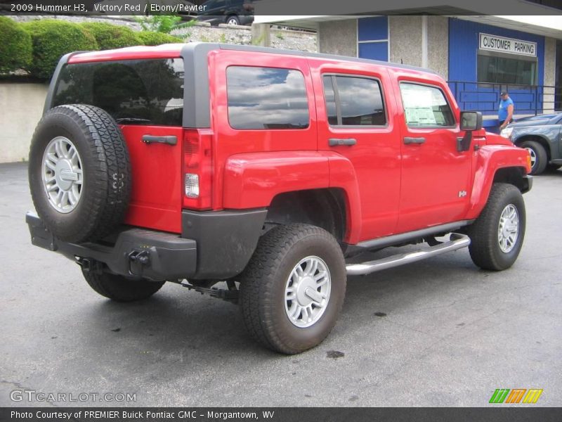 Victory Red / Ebony/Pewter 2009 Hummer H3