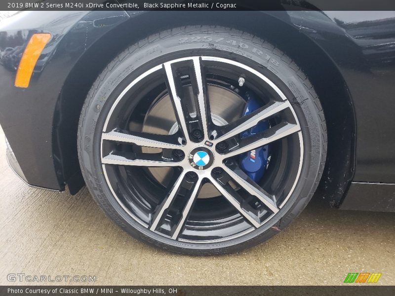 Black Sapphire Metallic / Cognac 2019 BMW 2 Series M240i xDrive Convertible